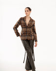 Blazer Emilia Cuadros Terracota