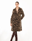 Abrigo Alessandra Animal Print Leopardo