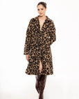 Abrigo Alessandra Animal Print Leopardo