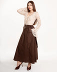Falda Maxi Siena Chocolate