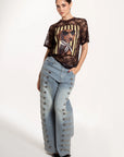 Blusa Lace Dog Chocolate