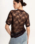 Blusa Lace Dog Chocolate