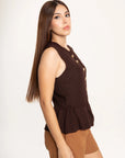 Blusa Tejida Emilia Chocolate