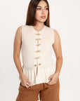 Blusa Tejida Emilia Beige