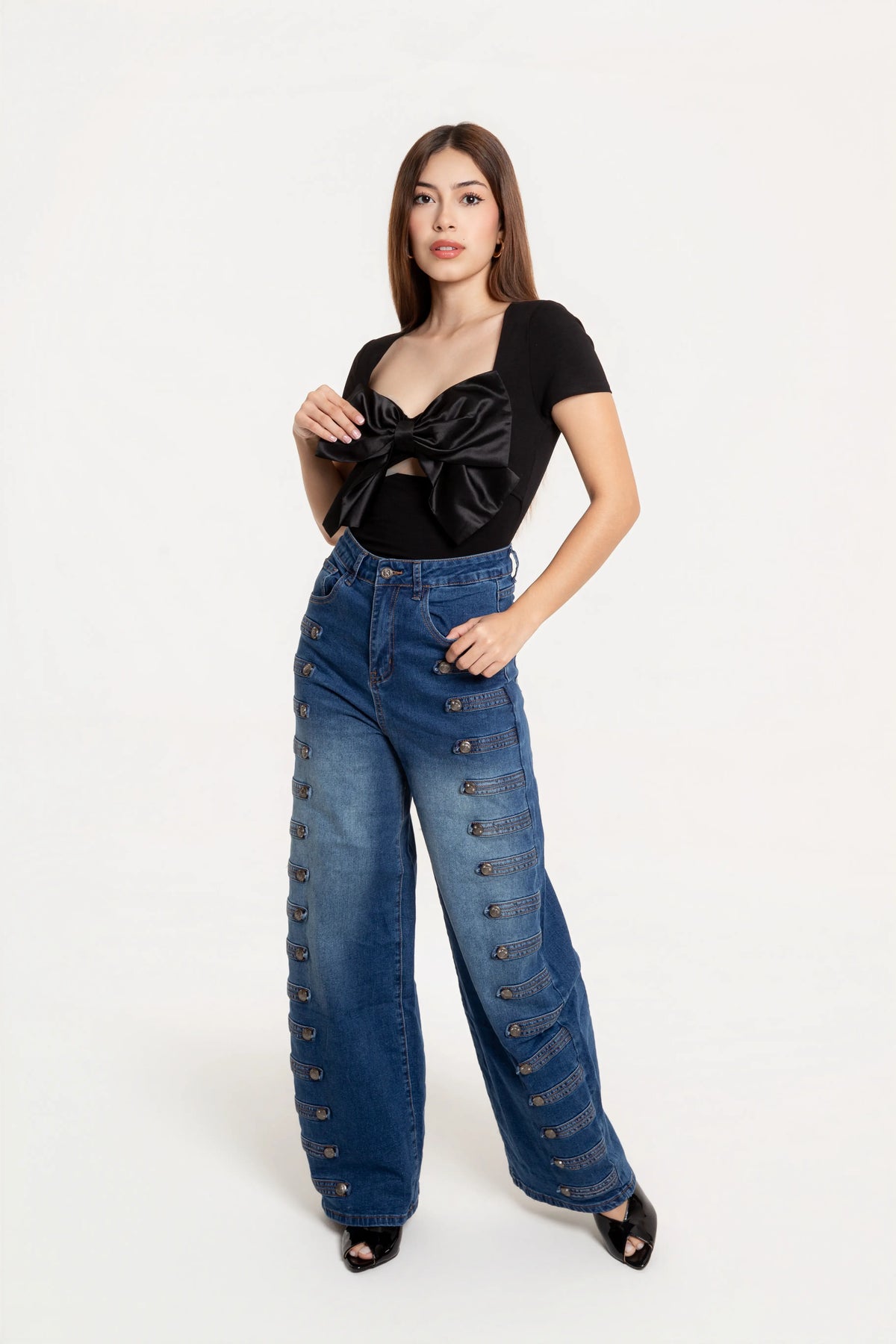 Jeans Wide Leg Imperial Azul
