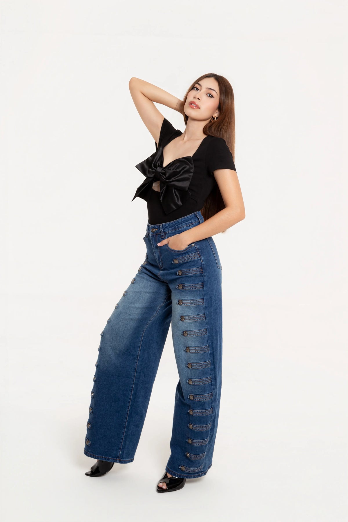 Jeans Wide Leg Imperial Azul