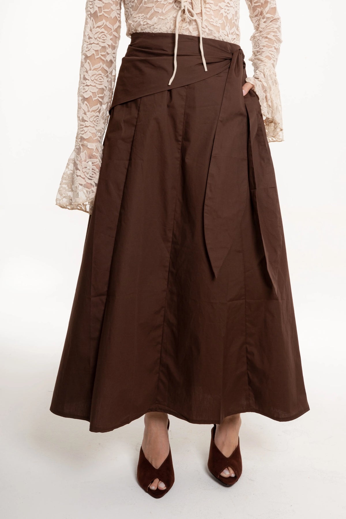 Falda Maxi Siena Chocolate