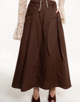 Falda Maxi Siena Chocolate