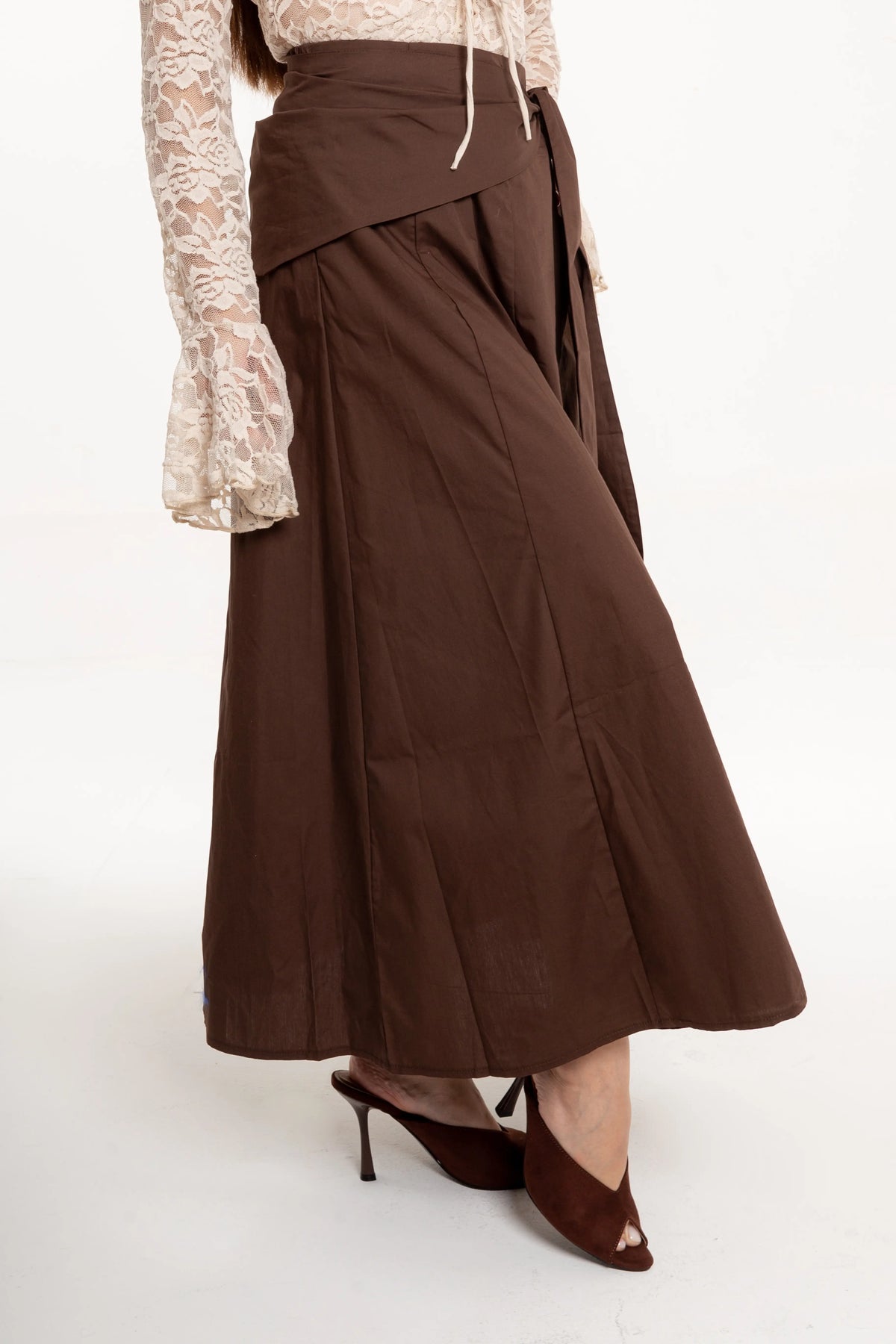 Falda Maxi Siena Chocolate