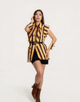Blusa Camisera Siena Rayas Amarillo