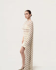 Conjunto Top Capa y Falda Ivory Dots Amarillo
