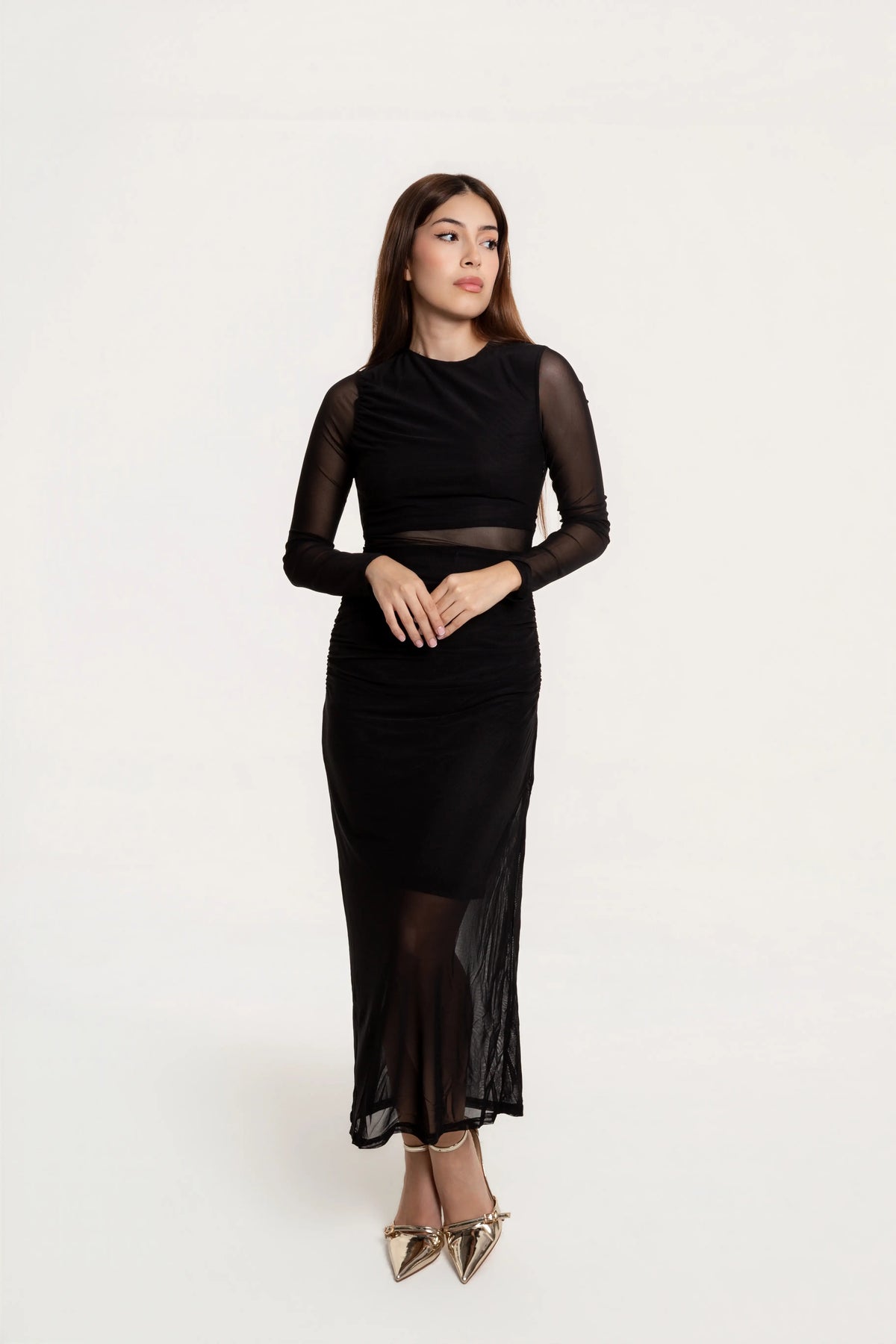 Vestido Midi Alessia Negro