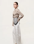 Chaqueta Sastre de Rayas Camel