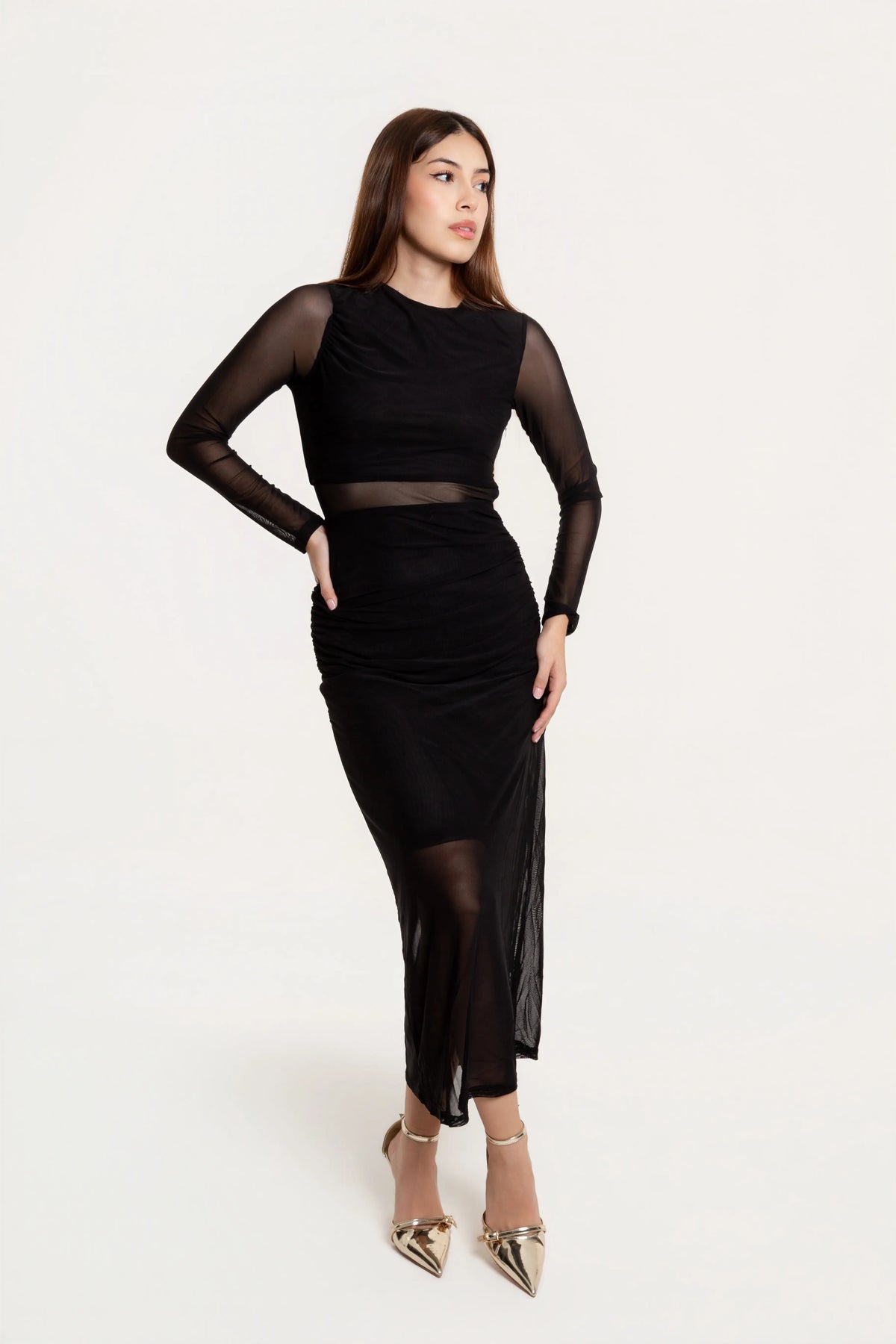 Vestido Midi Alessia Negro