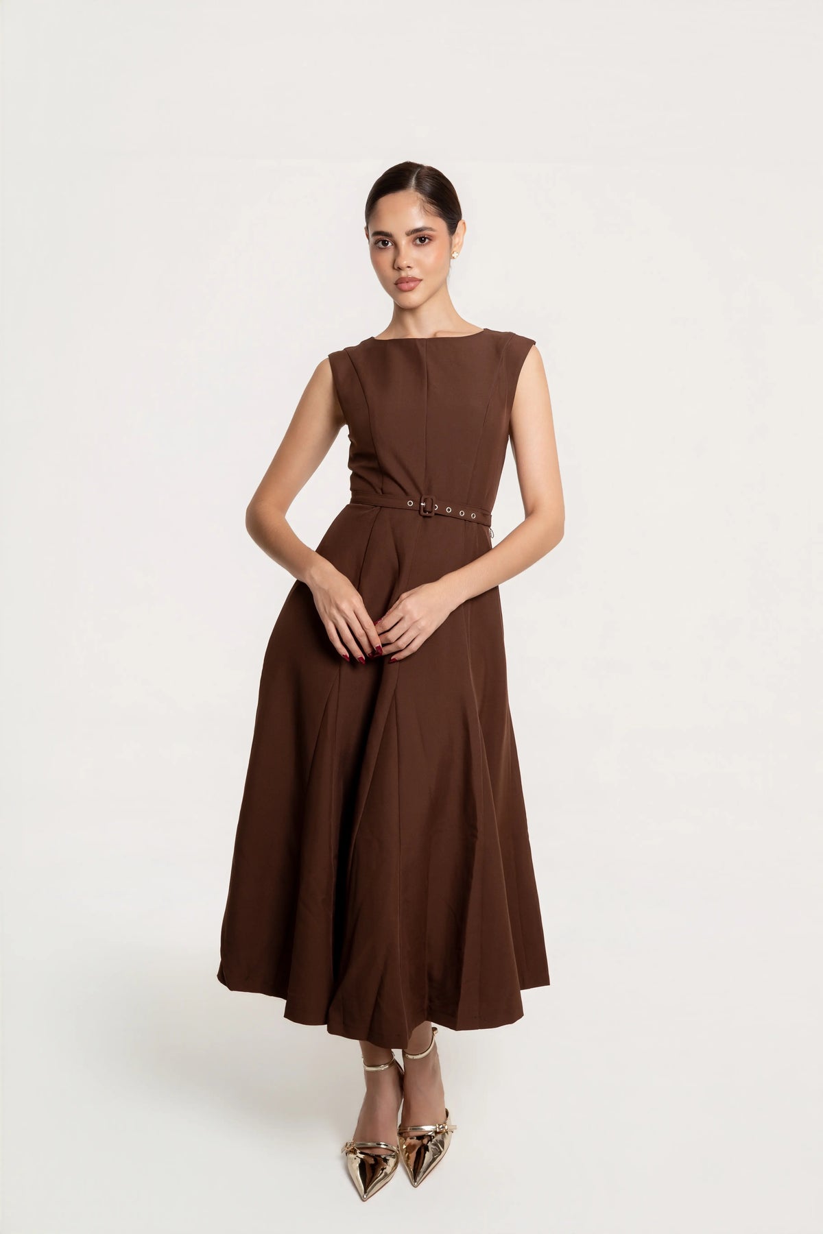 Vestido Midi Verona Chocolate