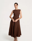 Vestido Midi Verona Chocolate