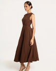 Vestido Midi Verona Chocolate