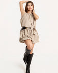 Vestido Mini Beige