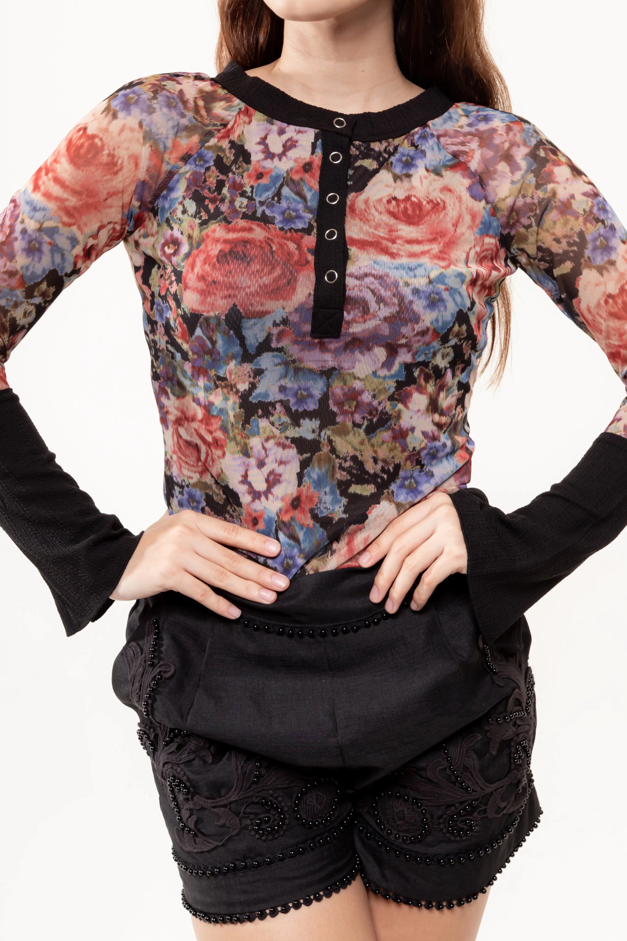 Blusa Mesh Floral