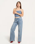 Jeans Wide Leg Estelar Azul
