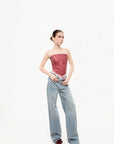 Jeans Wide Leg Sky Blue Brillos