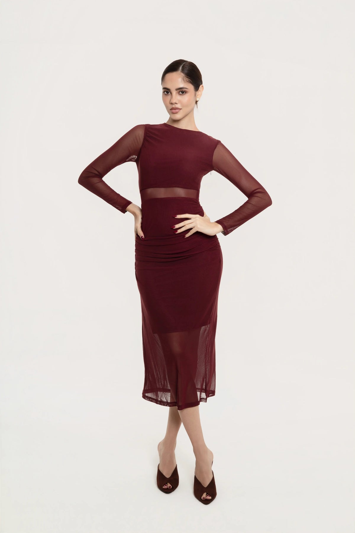 Vestido Midi Alessia Vino