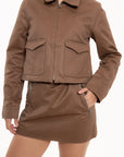 Conjunto Dakota Camel de Tres Piezas