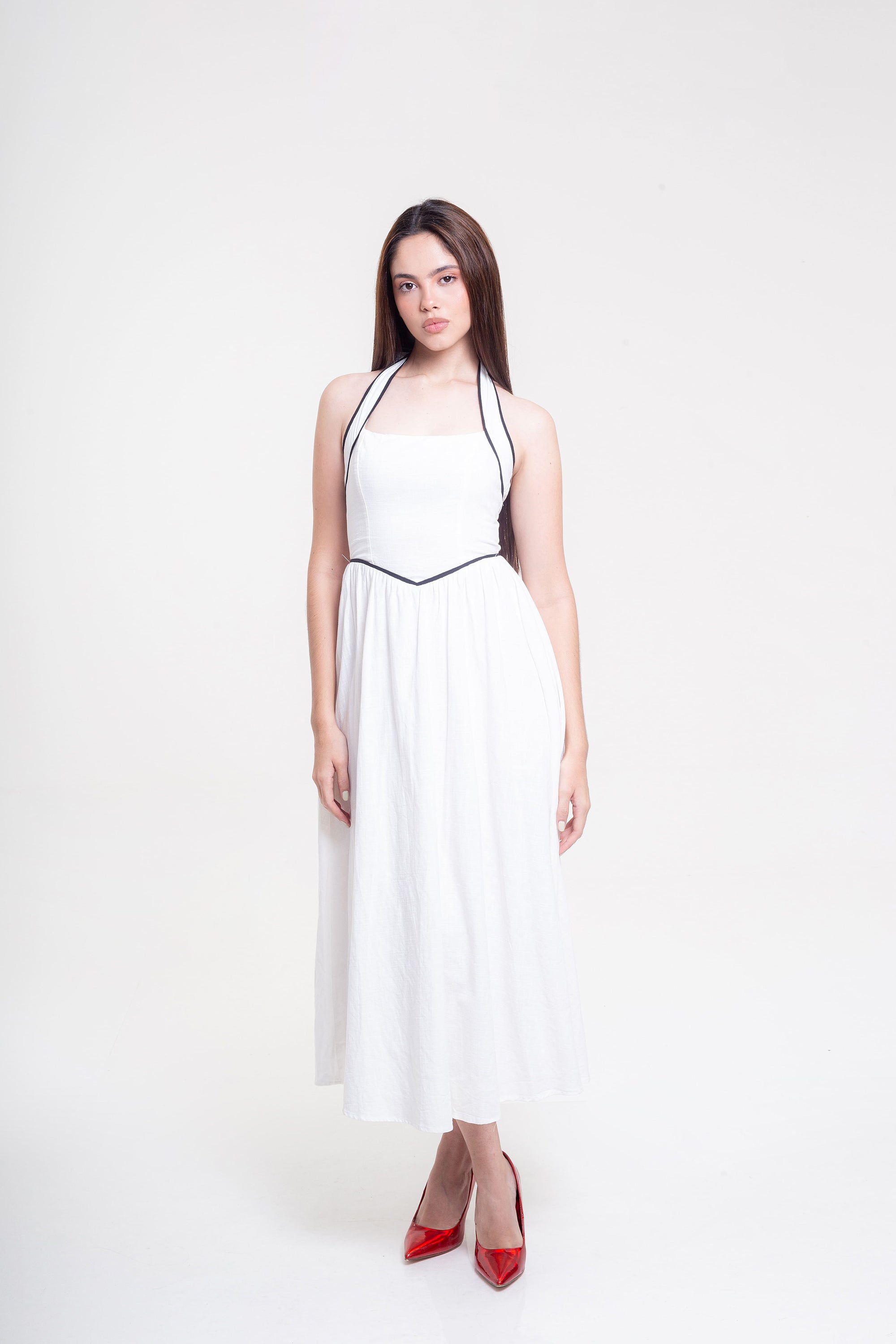 Vestido Midi Blanco
