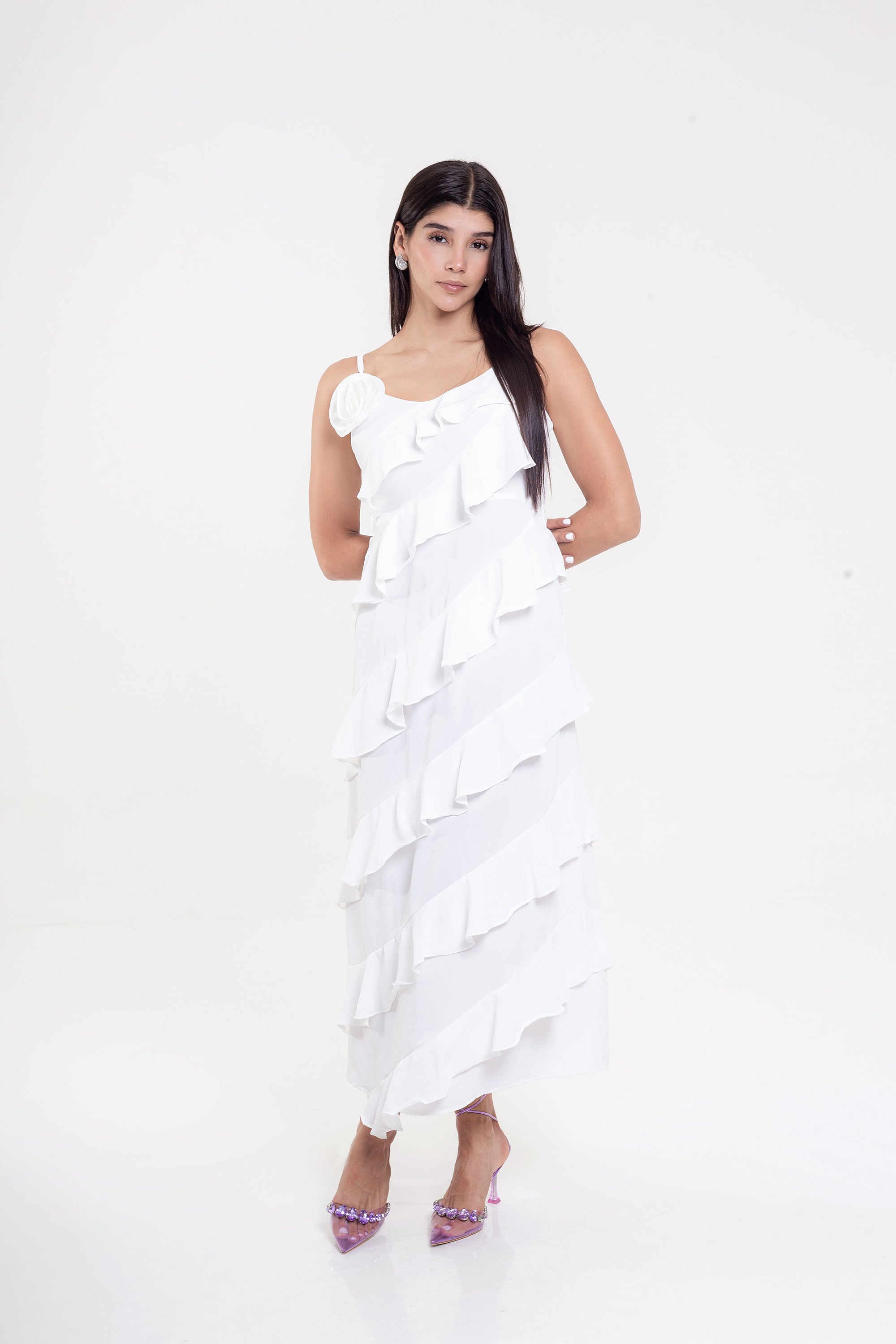 Vestido Blanco Midi