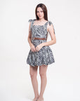 Vestido Corto Animal Print Cebra