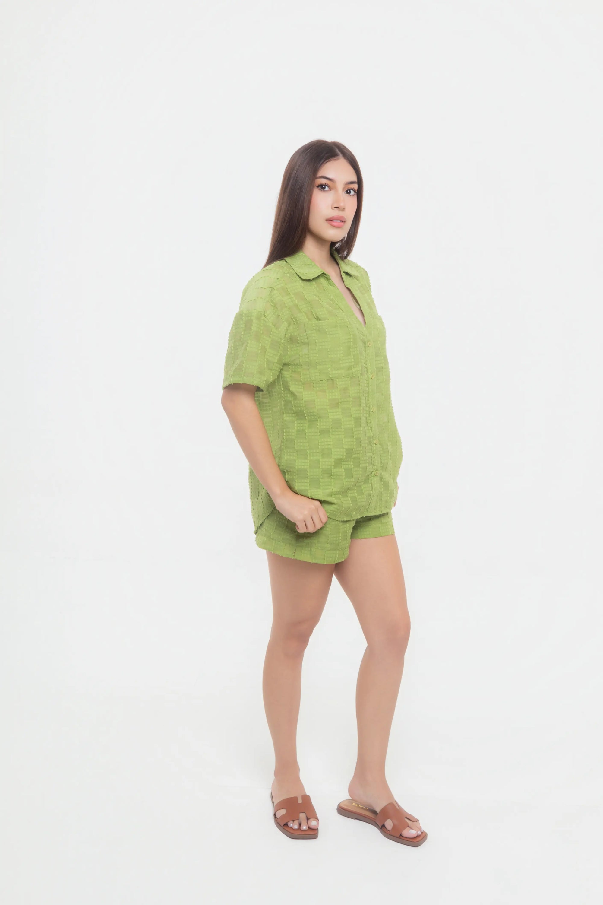 Conjunto Verde de Camisa y Short
