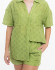 Conjunto Verde de Camisa y Short