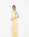 Conjunto Amarillo Pantalon y Blusa