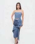 Conjunto Strapless Azul