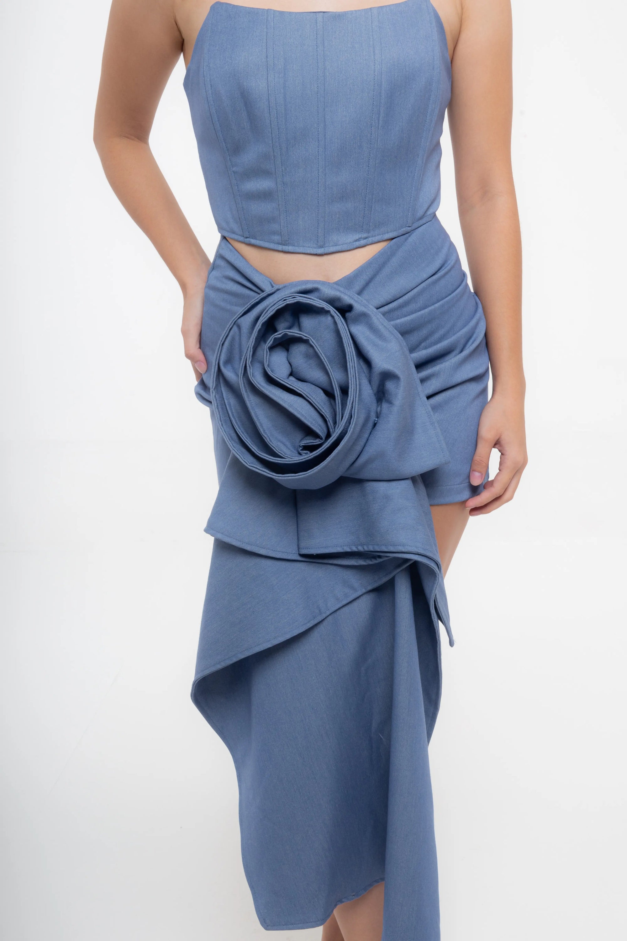 Conjunto Strapless Azul
