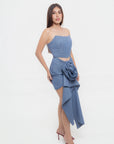 Conjunto Strapless Azul
