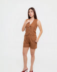 Conjunto de Chaleco y Short Café