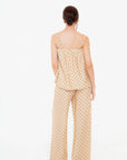 Conjunto de Tirantes y Pantalón de Lunares Beige