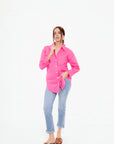 Camisa Fucsia con Botones de Corazón