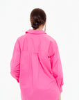 Camisa Fucsia con Botones de Corazón