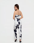 Conjunto Strapless Blanco y Negro