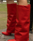 Bota Larga Rojo
