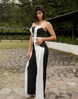 Jumpsuit Strapless Bicolor