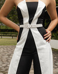 Jumpsuit Strapless Bicolor
