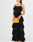 Vestido Negro Largo Olanes