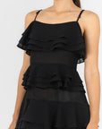 Vestido Negro Largo Olanes
