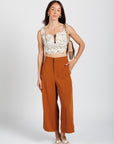 Crop Top Cebra Beige