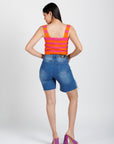 Top Tejido Rosa Naranja