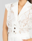 Conjunto Blanco Líneas