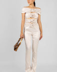 Conjunto Beige con Flores